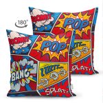 - Suet-K3464-Gorsel-1 - Realhomes Çift Taraflı Modern Pop Art Tasarımlı Dijital Baskılı Modern Süet Yastık Kırlent Kılıfı Realhomes