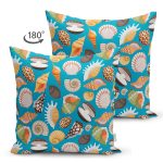 - Suet-K3470-Gorsel-1 - Realhomes Realhomes Çift Taraflı Mavi Zeminde Deniz Kabukları Dijital Baskılı Modern Süet Yastık Kırlent Kılıfı Realhomes