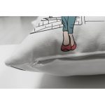 - Suet-K3492-Gorsel-2 - Realhomes Çift Taraflı Fashion Çizim Desenli Dijital Baskılı Modern Süet Yastık Kırlent Kılıfı Realhomes