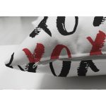 - Suet-K3494-Gorsel-2 - Realhomes Çift Taraflı XO Harf Tasarımlı Dijital Baskılı Modern Süet Yastık Kırlent Kılıfı Realhomes