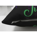 - Suet-K3500-Gorsel-2 - Realhomes Çift Taraflı Siyah Zeminde Jungle Özel Tasarımlı Modern Süet Yastık Kırlent Kılıfı Realhomes