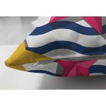 - Suet-K3518-Gorsel-2 - Realhomes Çift Taraflı Zikzak 3D Yıldız Desenli Dijital Baskılı Modern Süet Yastık Kırlent Kılıfı Realhomes