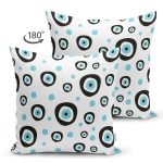 - Suet-K3527-Gorsel-1 - Realhomes Çift Taraflı Nazar Boncuğu Motifli Özel Tasarımlı Dijital Baskılı Modern Süet Yastık Kırlent Kılıfı Realhomes