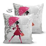 - Suet-K3535-Gorsel-1 - Realhomes Çift Taraflı Fashion Girl Özel Tasarım Dijital Baskılı Modern Süet Yastık Kırlent Kılıfı Realhomes