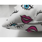 - Suet-K3555-Gorsel-2 - Realhomes Çift Taraflı Göz Dudak Kaş Motifli Özel Tasarımlı Dijital Baskılı Modern Süet Yastık Kırlent Kılıfı Realhomes