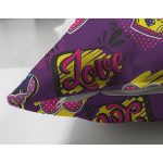 - Suet-K3560-Gorsel-2 - Realhomes Realhomes Çift Taraflı Mor Zeminli Cool Pop Art Özel Tasarımlı Modern Süet Yastık Kırlent Kılıfı Realhomes