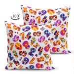 - Suet-K3561-Gorsel-1 - Realhomes Çift Taraflı Özel Tasarım 3D Harfler Dijital Baskılı Modern Süet Yastık Kırlent Kılıfı Realhomes