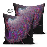 - Suet-K3600-Gorsel-1 - Realhomes Çift Taraflı Fraktal Desenli Özel Tasarım Dijital Baskılı Modern Süet Yastık Kırlent Kılıfı Realhomes