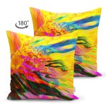 - Suet-K3611-Gorsel-1 - Realhomes Çift Taraflı Multi Renkler Dijital Baskılı Modern Süet Yastık Kırlent Kılıfı Realhomes