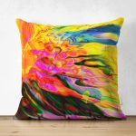 - Suet-K3611-Gorsel - Realhomes Çift Taraflı Multi Renkler Dijital Baskılı Modern Süet Yastık Kırlent Kılıfı Realhomes