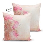 - Suet-K3613-Gorsel-1 - Realhomes Çift Taraflı Çiçek Motifli Tasarım Dijital Baskılı Modern Süet Yastık Kırlent Kılıfı Realhomes