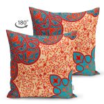 Çift Taraflı Etnik Motifli Dijital Baskılı Modern Süet Yastık Kırlent Kılıfı Realhomes