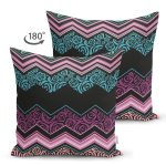 - Suet-K3620-Gorsel-1 - Realhomes Çift Taraflı Renkli Zikzak Dijital Baskılı Modern Süet Yastık Kırlent Kılıfı Realhomes