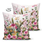 - Suet-K3639-Gorsel-1 - Realhomes Çift Taraflı Bahar Çiçekleri Dijital Baskılı Modern Süet Yastık Kırlent Kılıfı Realhomes