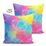 - Suet-K3640-Gorsel-1 - Realhomes Çift Taraflı Renkli Butterfly Özel Tasarım Dijital Baskılı Modern Süet Yastık Kırlent Kılıfı Realhomes
