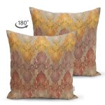 Çift Taraflı Pastel Renkli Özel Tasarım Dijital Baskılı Süet Yastık Kırlent Kılıfı Realhomes