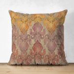 Çift Taraflı Pastel Renkli Özel Tasarım Dijital Baskılı Süet Yastık Kırlent Kılıfı Realhomes