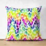 - Suet-K3651-Gorsel - Realhomes Çift Taraflı Renkli Desenler Dijital Baskılı Modern Süet Yastık Kırlent Kılıfı Realhomes