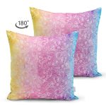 - Suet-K3654-Gorsel-1 - Realhomes Çift Taraflı Renkli Zeminde Beyaz Çiçek Zeminli Özel Tasarım Dijital Baskılı Modern Süet Yastık Kırlent Kılıfı Realhomes