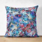 - Suet-K3664-Gorsel - Realhomes Çift Taraflı Ebru Motifli Dijital Baskılı Modern Süet Yastık Kırlent Kılıfı Realhomes