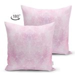 - Suet-K3666-Gorsel-1 - Realhomes Çift Taraflı Pembe Zarafeti Özel Tasarım Dijital Baskılı Modern Süet Yastık Kırlent Kılıfı Realhomes