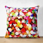 - Suet-K3675-Gorsel - Realhomes Çift Taraflı Rengarenk Karmaşık Desenli Özel Tasarım Dijital Baskılı Modern Süet Yastık Kırlent Kılıfı Realhomes