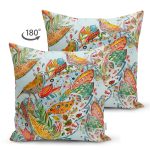 - Suet-K3676-Gorsel-1 - Realhomes Çift Taraflı Kuş motifli Dijital Baskılı Modern Süet Yastık Kırlent Kılıfı Realhomes