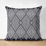 - Suet-K3678-Gorsel - Realhomes Çift Taraflı Geometrik Motifler Özel tasarım Dijital Baskılı Süet Yastık Kırlent Kılıfı Realhomes