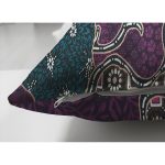 - Suet-K3679-Gorsel-2 - Realhomes Çift Taraflı Mor zeminli 3D Dijital Baskılı Modern Süet Yastık Kırlent Kılıfı Realhomes