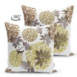 - Suet-K3683-Gorsel-1 - Realhomes Çift Taraflı Beyaz Zeminde Soyut Çiçek Motifli Özel tasarım Dijital Baskılı Modern Süet Yastık Kırlent Kılıfı Realhomes