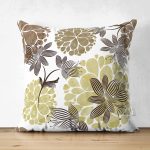 - Suet-K3683-Gorsel - Realhomes Çift Taraflı Beyaz Zeminde Soyut Çiçek Motifli Özel tasarım Dijital Baskılı Modern Süet Yastık Kırlent Kılıfı Realhomes