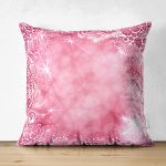 - Suet-K3685-Gorsel - Realhomes Çift Taraflı Pembe Zeminli Dijital Baskılı Modern Süet Yastık Kırlent Kılıfı Realhomes