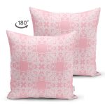 - Suet-K3696-Gorsel-1 - Realhomes Çift Taraflı Pudra Zeminli Özel Tasarım Dijital Baskılı Modern Süet Yastık Kırlent Kılıfı Realhomes