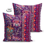 - Suet-K3708-Gorsel-1 - Realhomes Çift Taraflı Etnik Motifli Dijital Baskılı Modern Süet Yastık Kırlent Kılıfı Realhomes