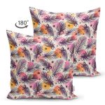 - Suet-K3715-Gorsel-1 - Realhomes Çift Taraflı Renkli Tüyler Dijital Baskılı Modern Süet Yastık Kırlent Kılıfı Realhomes