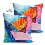 - Suet-K3716-Gorsel-1 - Realhomes Çift Taraflı Multi Renkler Dijital Baskılı Modern Süet Yastık Kırlent Kılıfı Realhomes