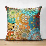 - Suet-K3721-Gorsel - Realhomes Çift Taraflı Fraktal Desenli Özel Tasarım Dijital Baskılı Modern Süet Yastık Kırlent Kılıfı Realhomes