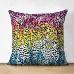 - Suet-K3725-Gorsel - Realhomes Çift Taraflı Renkli Leopar Desenli Özel Tasarım Dijital Baskılı Modern Süet Yastık Kırlent Kılıfı Realhomes