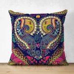 - Suet-K3727-Gorsel - Realhomes Çift Taraflı Etnik Motifli Dijital Baskılı Modern Süet Yastık Kırlent Kılıfı Realhomes