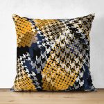 - Suet-K3729-Gorsel - Realhomes Çift Taraflı Kaz ayağı Motifli Dijital Baskılı Modern Süet Yastık Kırlent Kılıfı Realhomes