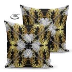 Çift Taraflı Spring Özel Tasarım Dijital Baskılı Modern Süet Yastık Kırlent Kılıfı Realhomes