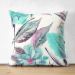 - Suet-K3750-Gorsel - Realhomes Çift Taraflı Mavinin Zarafeti Dijital Baskılı Modern Süet Yastık Kırlent Kılıfı Realhomes