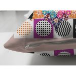 Çift Taraflı Renkli Kare Motifli Dijital Baskılı Özel Tasarım Süet Yastık Kırlent Kılıfı Realhomes