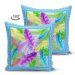 - Suet-K3773-Gorsel-1 - Realhomes Çift Taraflı Renkli Tüyler Dijital Baskılı Modern Süet Yastık Kırlent Kılıfı Realhomes