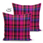 - Suet-K3774-Gorsel-1 - Realhomes Çift Taraflı Ekose Desenli Özel Tasarım Dijital Baskılı Modern Süet Yastık Kırlent Kılıfı Realhomes