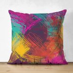 - Suet-K3782-Gorsel - Realhomes Çift Taraflı Multi Colar Dijital Baskılı Modern Süet Yastık Kırlent Kılıfı Realhomes