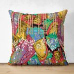 Çift Taraflı Multi Colar Dijital Baskılı Modern Süet Yastık Kırlent Kılıfı Realhomes