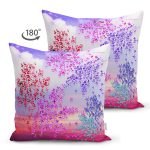 - Suet-K3793-Gorsel-1 - Realhomes Çift Taraflı Gökyüzünde Çiçekler Tasarım Dijital Baskılı Modern Süet Yastık Kırlent Kılıfı Realhomes