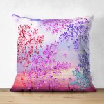 - Suet-K3793-Gorsel - Realhomes Çift Taraflı Gökyüzünde Çiçekler Tasarım Dijital Baskılı Modern Süet Yastık Kırlent Kılıfı Realhomes