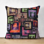 - Suet-K3798-Gorsel - Realhomes Çift Taraflı Geometrik Motifler Özel tasarım Dijital Baskılı Süet Yastık Kırlent Kılıfı Realhomes